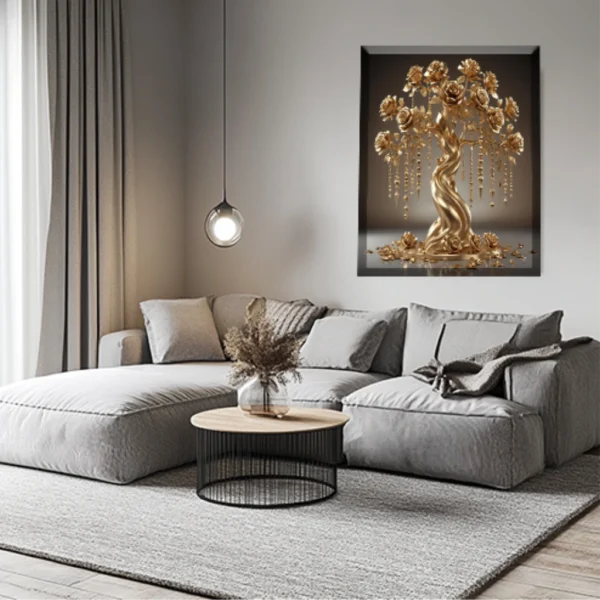 gold flower art1
